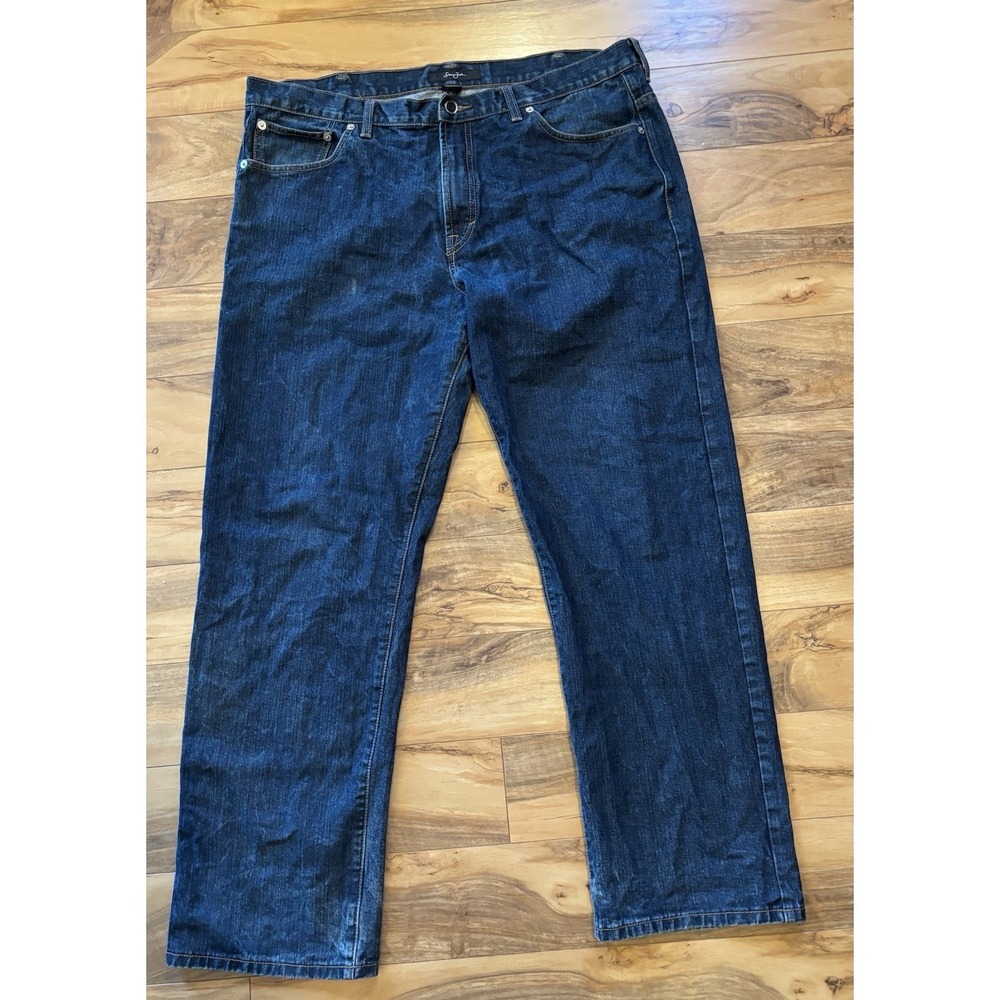 Sean John Jeans Mens 40x31.5 Blue Denim 90 Y2k Baggy Hip Hop Casual Pocket Logo